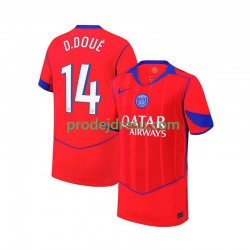 Paris Saint-Germain Dresy Fotbal Desire Doue 14 Muž Alternativní 2025-2026 Krátký rukáv