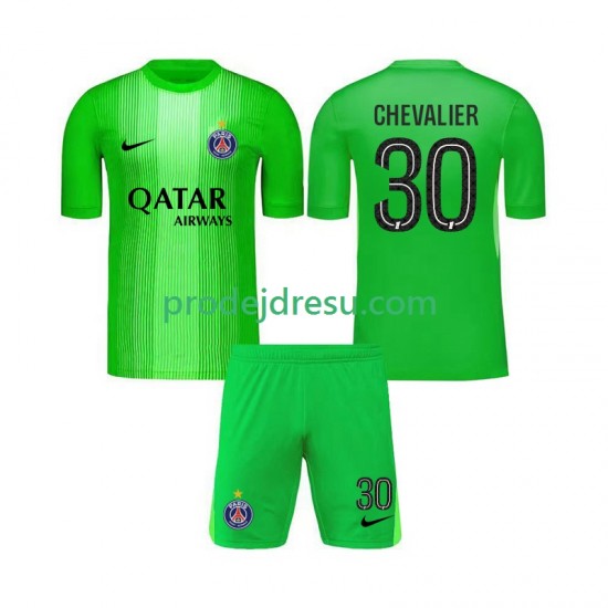 Paris Saint-Germain Dresy Fotbal Lucas Chevalier 30 Brankářské Dětský Venkovní 2025-2026 Krátký rukáv