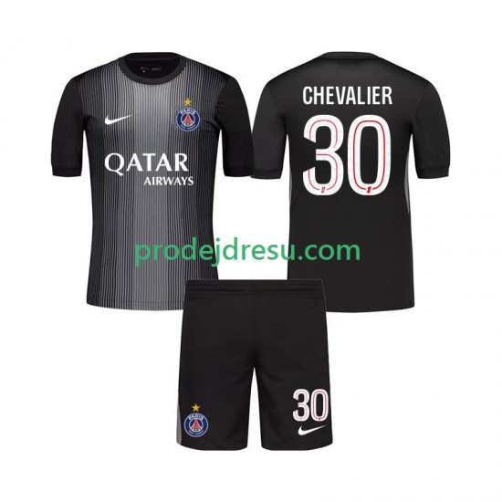 Paris Saint-Germain Dresy Fotbal Lucas Chevalier 30 Brankářské Dětský Domácí 2025-2026 Krátký rukáv
