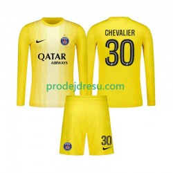 Paris Saint-Germain Dresy Fotbal Lucas Chevalier 30 Brankářské Dětský Alternativní 2025-2026 Dlouhý rukáv