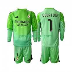 Real Madrid Dresy Fotbal Thibaut Courtois 1 Dětský Venkovní 2025-2026 Dlouhý rukáv