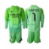 Real Madrid Dresy Fotbal Thibaut Courtois 1 Dětský Venkovní 2025-2026 Dlouhý rukáv