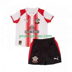 Southampton Dresy Fotbal Dětský Domácí 2025-2026 Krátký rukáv