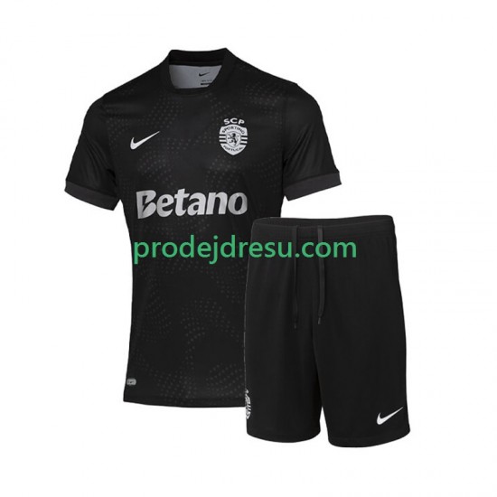 Sporting CP Dresy Fotbal Dětský Venkovní 2025-2026 Krátký rukáv