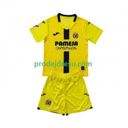 Villarreal CF Dresy Fotbal Dětský Domácí 2025-2026 Krátký rukáv
