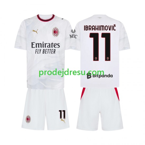 AC Milán Dresy Fotbal Ibrahimović 11 Dětský Venkovní 2026-2027 Krátký rukáv