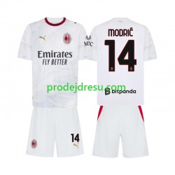 AC Milán Dresy Fotbal Modrić Luka 14 Dětský Venkovní 2026-2027 Krátký rukáv