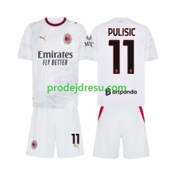 AC Milán Dresy Fotbal Pulisic 11 Dětský Venkovní 2026-2027 Krátký rukáv