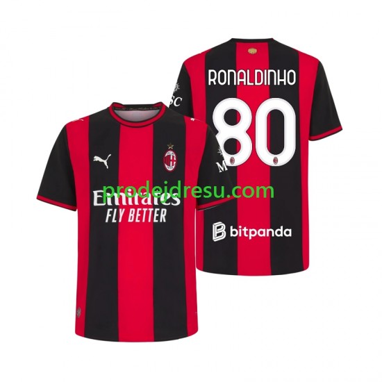 AC Milán Dresy Fotbal Ronaldinho 80 Muž Domácí 2026-2027 Krátký rukáv