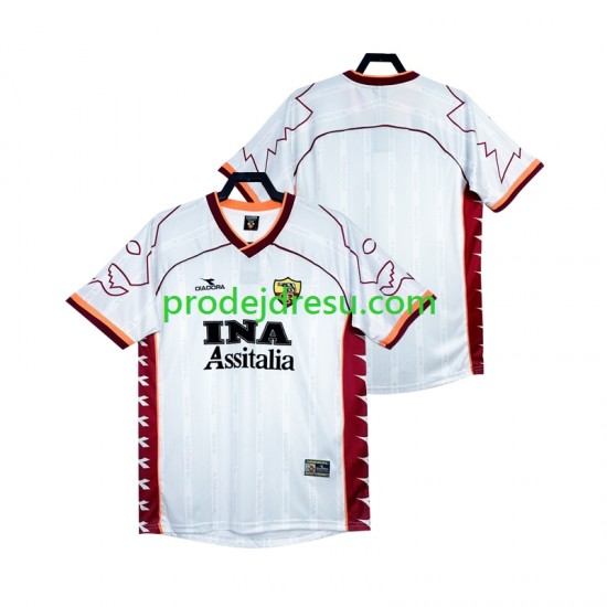 AS Řím Dresy Fotbal 2000 Retro Muž Venkovní 1999 Krátký rukáv
