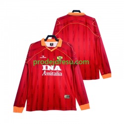 AS Řím Dresy Fotbal 2000 Retro Muž Domácí 1999 Dlouhý rukáv