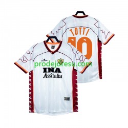 AS Řím Dresy Fotbal Totti 10 2000 Retro Muž Venkovní 1999 Krátký rukáv