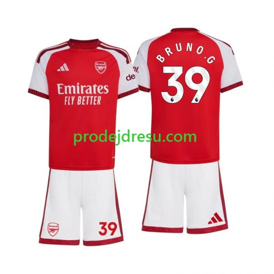 Arsenal Dresy Fotbal Bruno Guimaraes 39 Dětský Domácí 2026-2027 Krátký rukáv