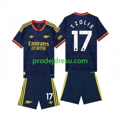 Arsenal Dresy Fotbal Christos Tzolis 17 Dětský Venkovní 2026-2027 Krátký rukáv