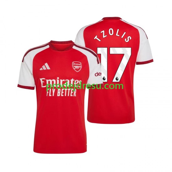 Arsenal Dresy Fotbal Christos Tzolis 17 Muž Domácí 2026-2027 Krátký rukáv