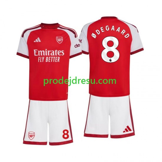 Arsenal Dresy Fotbal Martin Odegaard 8 Dětský Domácí 2026-2027 Krátký rukáv