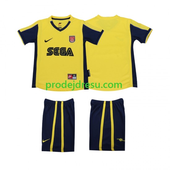 Arsenal Dresy Fotbal 2000 2001 Retro Dětský Venkovní Krátký rukáv