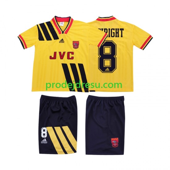 Arsenal Dresy Fotbal WRIGHT 8 1993 Retro Dětský Venkovní 1994 Krátký rukáv