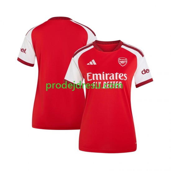 Arsenal Dresy Fotbal Žena Domácí 2026-2027 Krátký rukáv