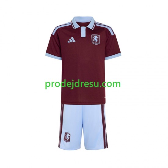 Aston Villa Dresy Fotbal Dětský Domácí 2026-2027 Krátký rukáv