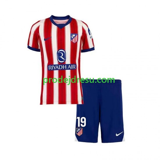 Atlético Madrid Dresy Fotbal Julian Alvarez 19 Dětský Domácí 2026-2027 Krátký rukáv