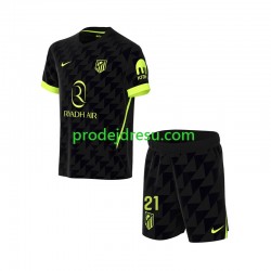 Atlético Madrid Dresy Fotbal Obed Vargas 21 Dětský Venkovní 2026-2027 Krátký rukáv