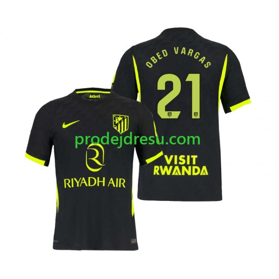 Atlético Madrid Dresy Fotbal Obed Vargas 21 Muž Venkovní 2026-2027 Krátký rukáv