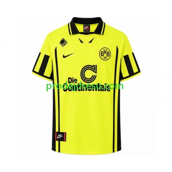 Borussia Dortmund Dresy Fotbal 1996 Retro Muž Domácí Krátký rukáv