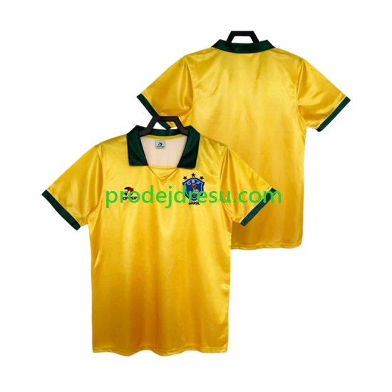 Brazílie Dresy Fotbal 1988 Retro Muž Domácí Krátký rukáv