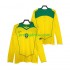 Brazílie Dresy Fotbal Retro Muž Domácí 2004 Dlouhý rukáv