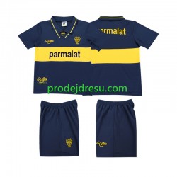 CA Boca Juniors Dresy Fotbal 1993 1995 Retro Dětský Domácí Krátký rukáv