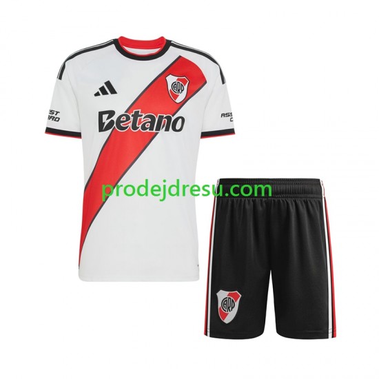 CA River Plate Dresy Fotbal Dětský Domácí 2026-2027 Krátký rukáv