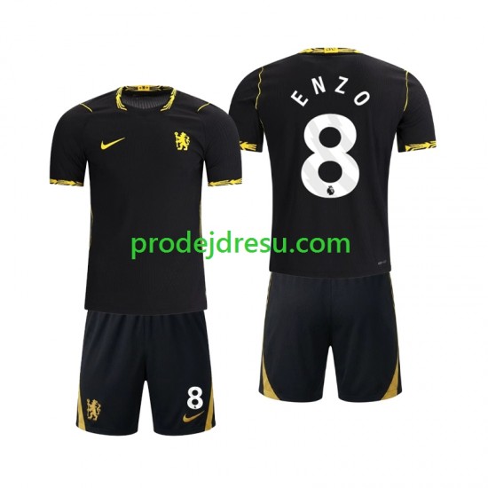 Dresy Fotbal Chlesea Enzo Fernandez 8 Dětský Venkovní 2026-2027 Krátký rukáv