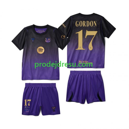 FC Barcelona Dresy Fotbal Anthony Gordon 17 Dětský Venkovní 2026-2027 Krátký rukáv