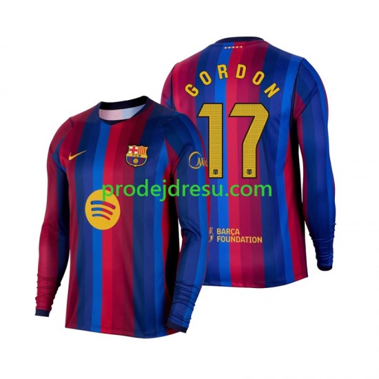 FC Barcelona Dresy Fotbal Anthony Gordon 17 Muž Domácí 2026-2027 Dlouhý rukáv