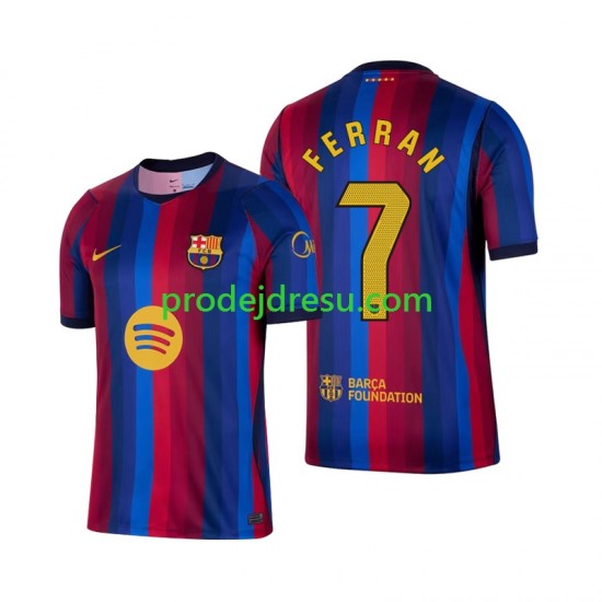 FC Barcelona Dresy Fotbal Ferran Torres 7 Muž Domácí 2026-2027 Krátký rukáv