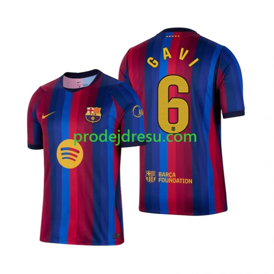 FC Barcelona Dresy Fotbal Gavi 6 Muž Domácí 2026-2027 Krátký rukáv