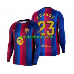 FC Barcelona Dresy Fotbal Jules Kounde 23 Muž Domácí 2026-2027 Dlouhý rukáv