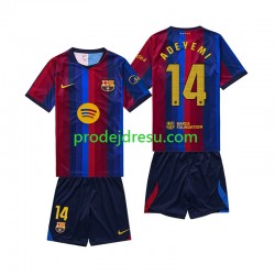 FC Barcelona Dresy Fotbal Karim Adeyemi 14 Dětský Domácí 2026-2027 Krátký rukáv