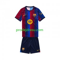 FC Barcelona Dresy Fotbal Dětský Domácí 2026-2027 Krátký rukáv