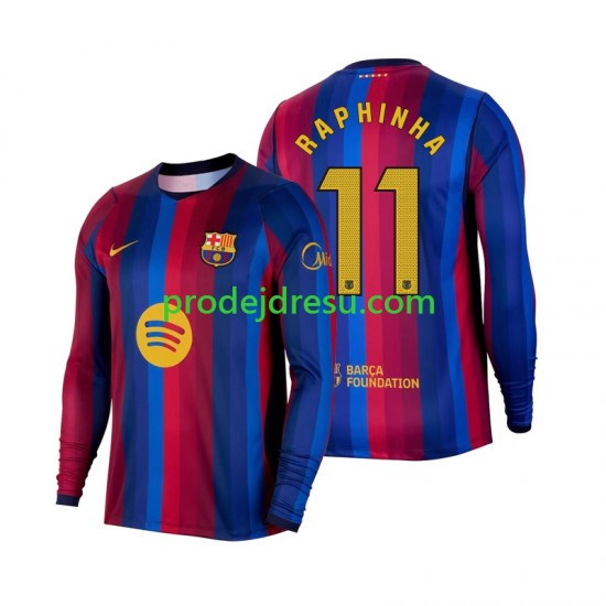 FC Barcelona Dresy Fotbal Raphinha 11 Muž Domácí 2026-2027 Dlouhý rukáv