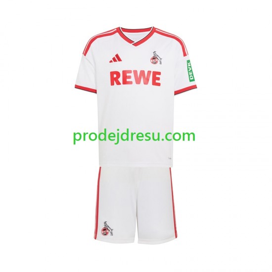 FC Köln Dresy Fotbal Dětský Domácí 2026-2027 Krátký rukáv