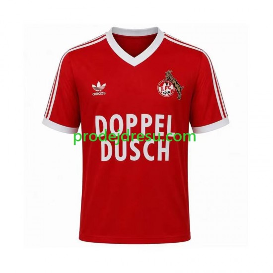 FC Köln Dresy Fotbal 1984 1985 Retro Muž Venkovní Krátký rukáv
