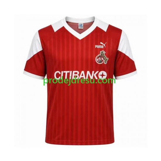FC Köln Dresy Fotbal 1992 1993 Retro Muž Venkovní Krátký rukáv