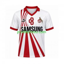 FC Köln Dresy Fotbal 1990 1991 Retro Muž Domácí Krátký rukáv FC Köln Dresy Fotbal 1990 1991 Retro Muž Domácí Krátký rukáv