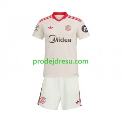 Sevilla FC Dresy Fotbal Retro Dětský Domácí 2025-2026 Krátký rukáv