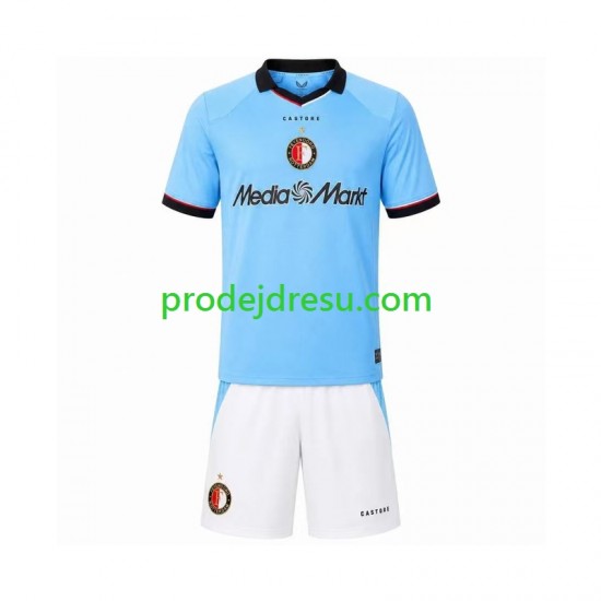 Feyenoord Rotterdam Dresy Fotbal Dětský Venkovní 2026-2027 Krátký rukáv