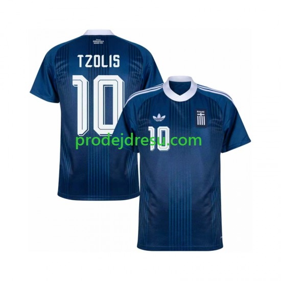 Řecko Dresy Fotbal Christos Tzolis 17 Muž Venkovní 2026-2027 Krátký rukáv