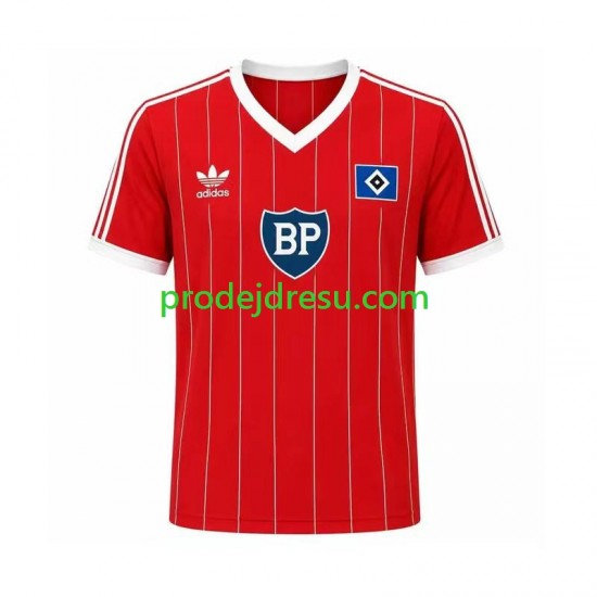 Hamburger SV Dresy Fotbal 1984 Retro Muž Venkovní Krátký rukáv