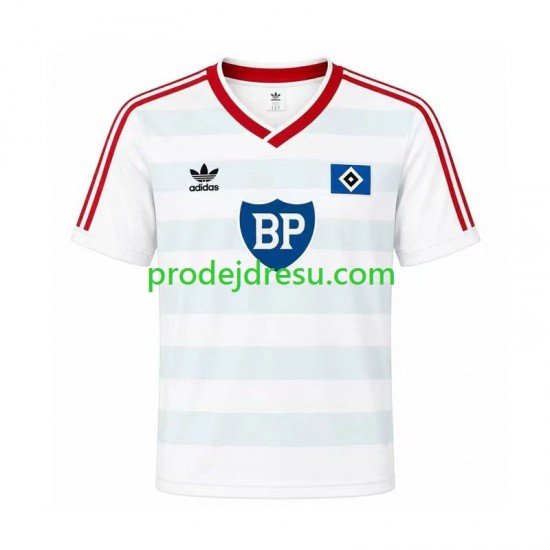 Hamburger SV Dresy Fotbal 1986 Retro Muž Venkovní Krátký rukáv